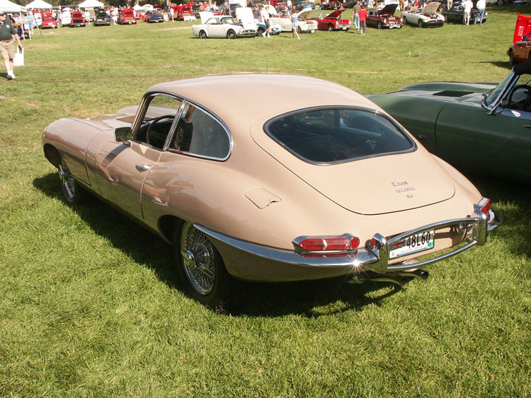 Jaguar E-Type coupe sports car
