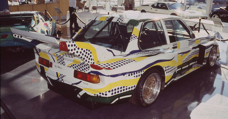 Roy Lichtenstein BMW 320i Turbo race car art